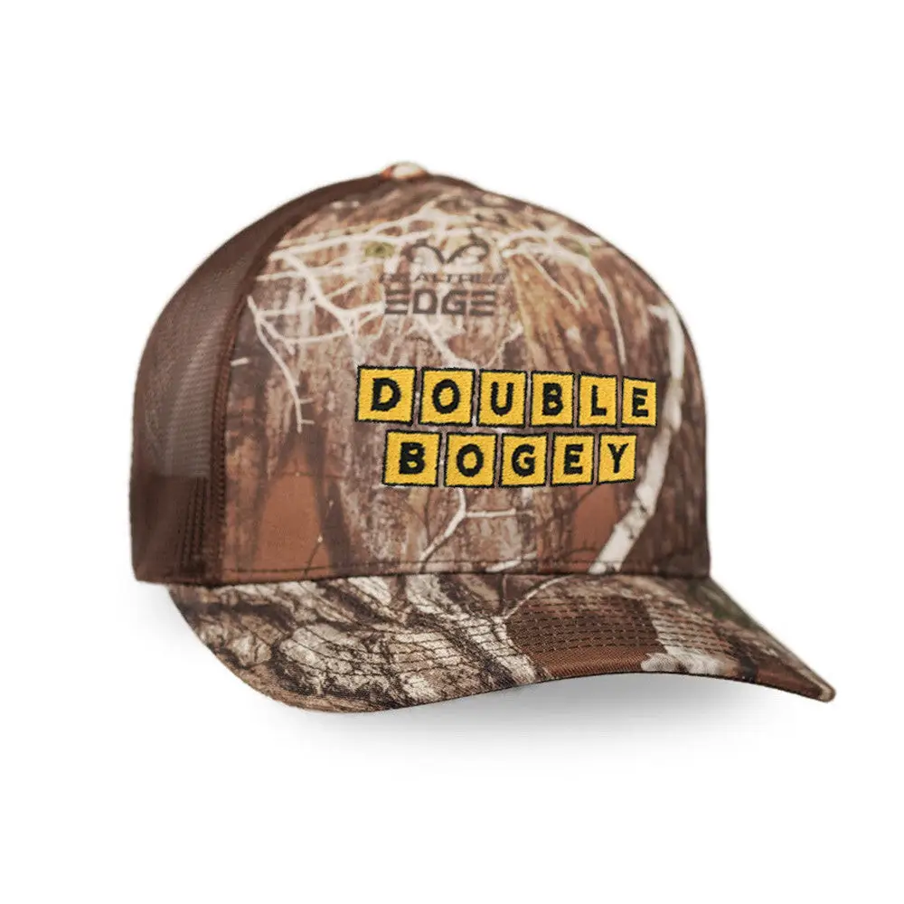 Double Bogey Waffle House Hat Double Bogey Embroidered Camo Trucker Hat Gifts For Husband -WearandDecor