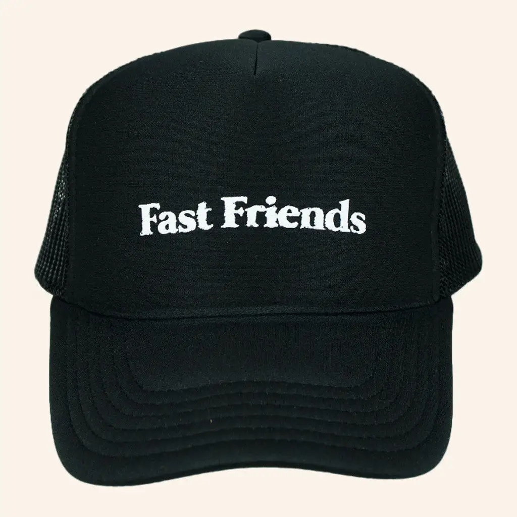 Down Right Merch Fast Friends FF Logo Hat Black Best Gifts For Boyfriend -WearandDecor