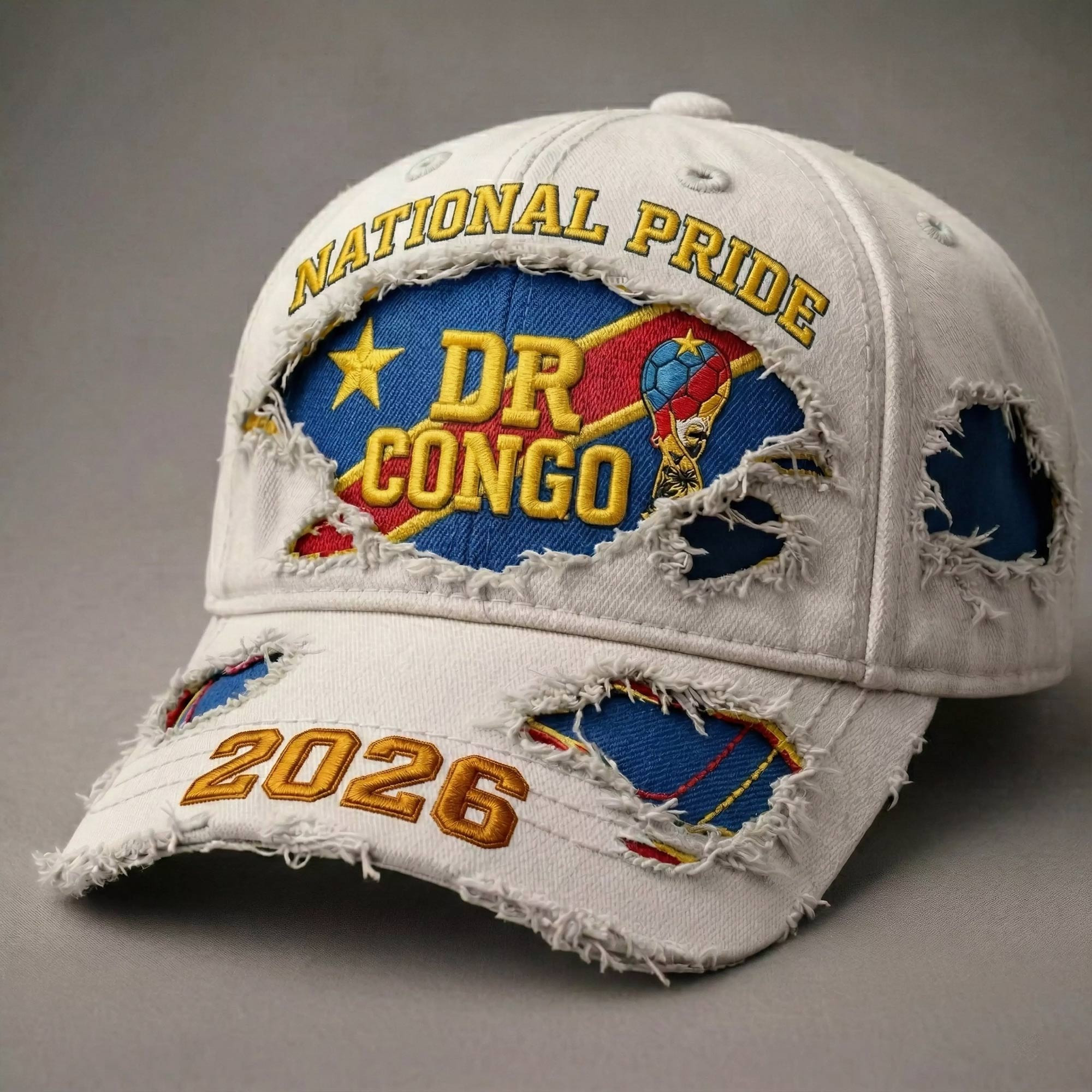 DR Congo Soccer 2026 Dat Hat FIFA World Cup 2026 Ball Cap Gift For Soccer Lovers