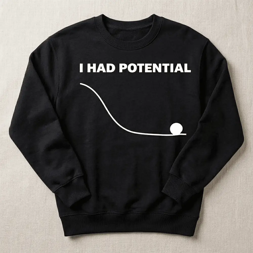 Dr Grace I Had Potential Sweatshirt Project Hail Mary Merch Funny Clothing Gift For Sci Fi Fans