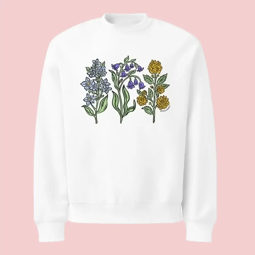 Dr. Lauren Hughes Merch Shop Fbk Wildflower Botanical Sweatshirt Gift For Her