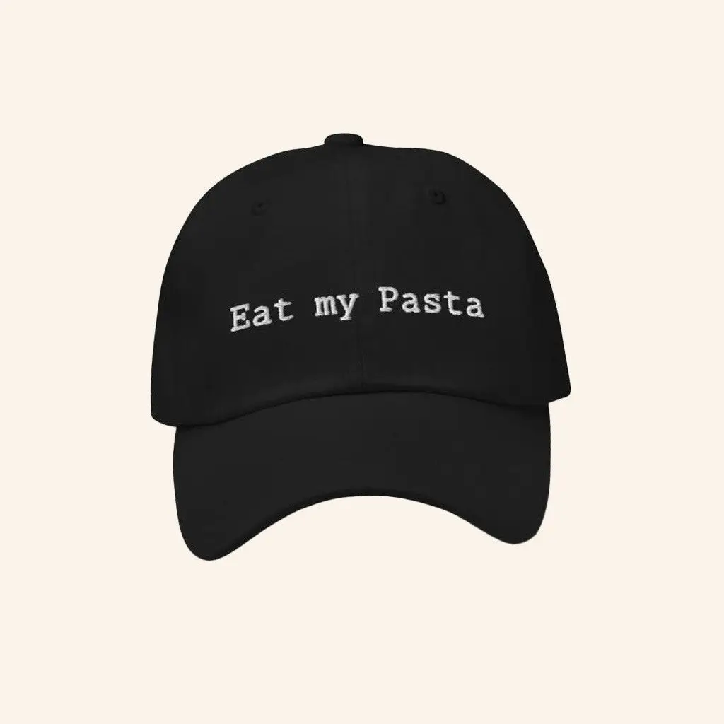 Drag Me Up Merch Eat My Pasta Hat Embroidered Gifts For Dad -WearandDecor
