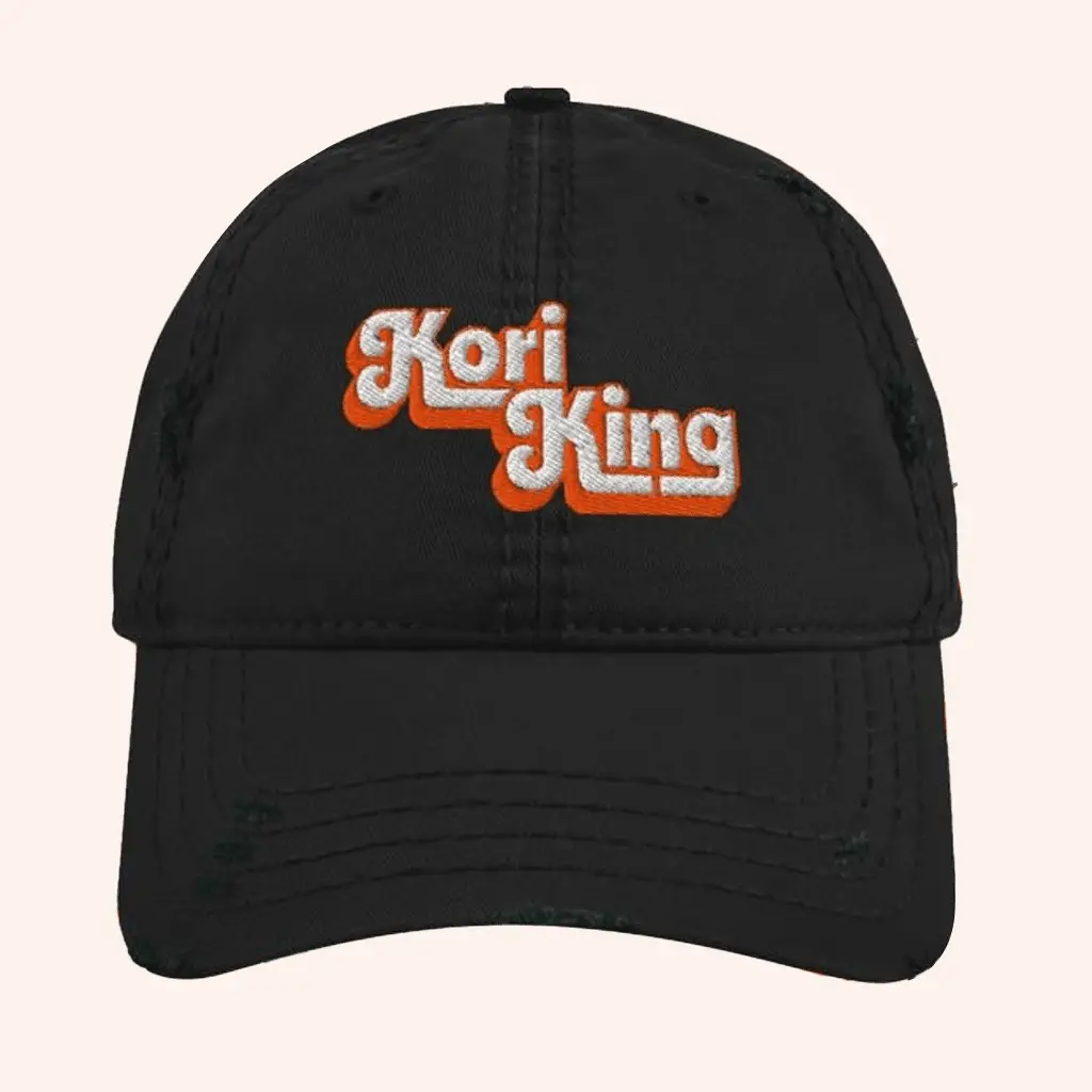 Drag Queen Merch Kori King Embroidered Hat Best Gifts For Drag Queens -WearandDecor Drag Queen Merch Kori King Embroidered Hat Best Gifts For Drag Queens -WearandDecor - Image 1