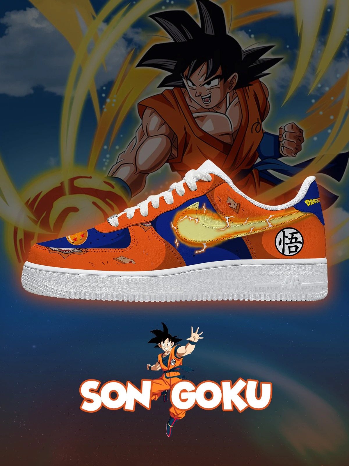 Dragon Ball Son Goku Air Force 1 Shoes Sneakers