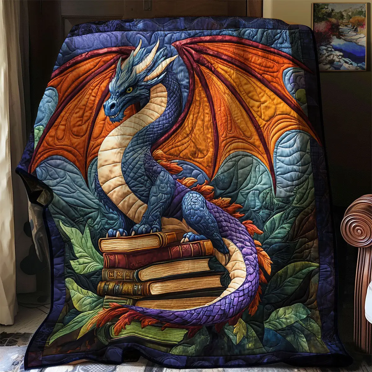 Dragon Quilt Blanket For Couch Mother's Day Gifts For Daughter