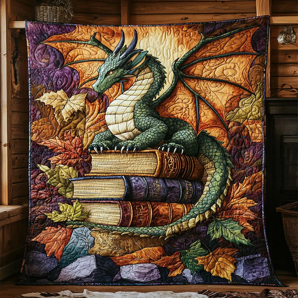 Dragon Quilt Elegant Quilt Blanket Gift for Housewarming