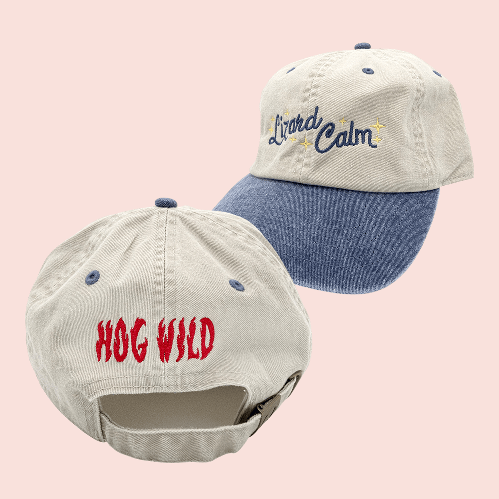 Drawfee Merch Lizard Calm Hat Hog Wild Ball Cap Unique Gift Ideas For Friends