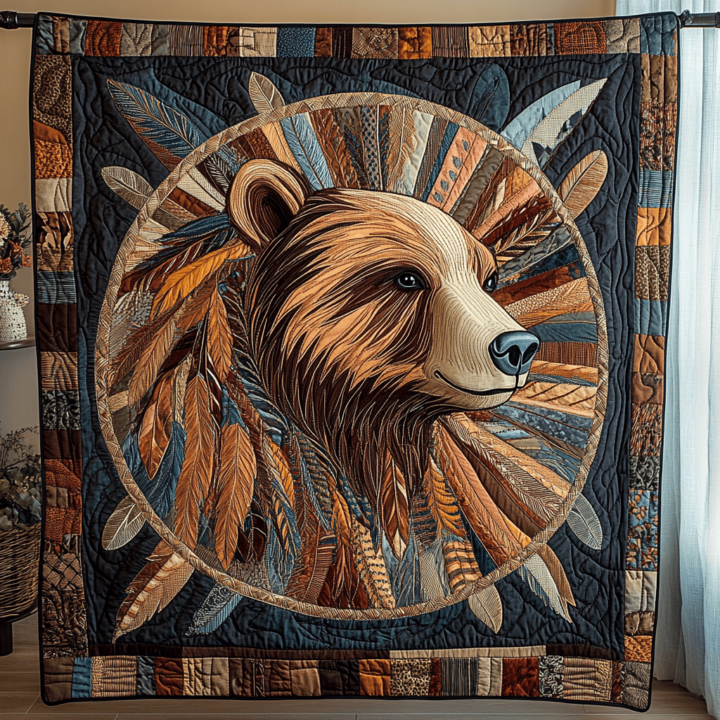 Dream Bear Quilted Blanket Xmas Holiday Cat And Owner Gifts Dream Bear Quilted Blanket Xmas Holiday Cat And Owner Gifts - Image 1