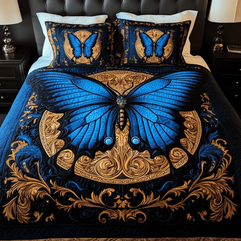 Dream Flight Quilted Bedding Set Comfortable Microfiber Bedding Set for Everyday Use