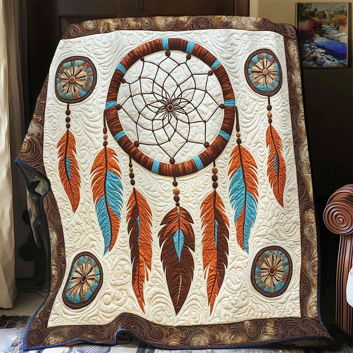 Dreamcatcher Quilt Luxury Throw Blankets Unique Father'sDay Gifts