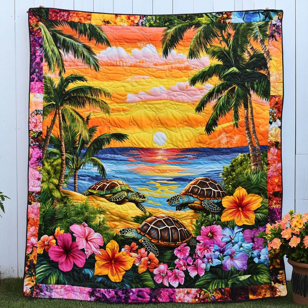 Dreamy Turtle Drift Quilted Blanket Christmas Holiday Presents For Turtle Lovers