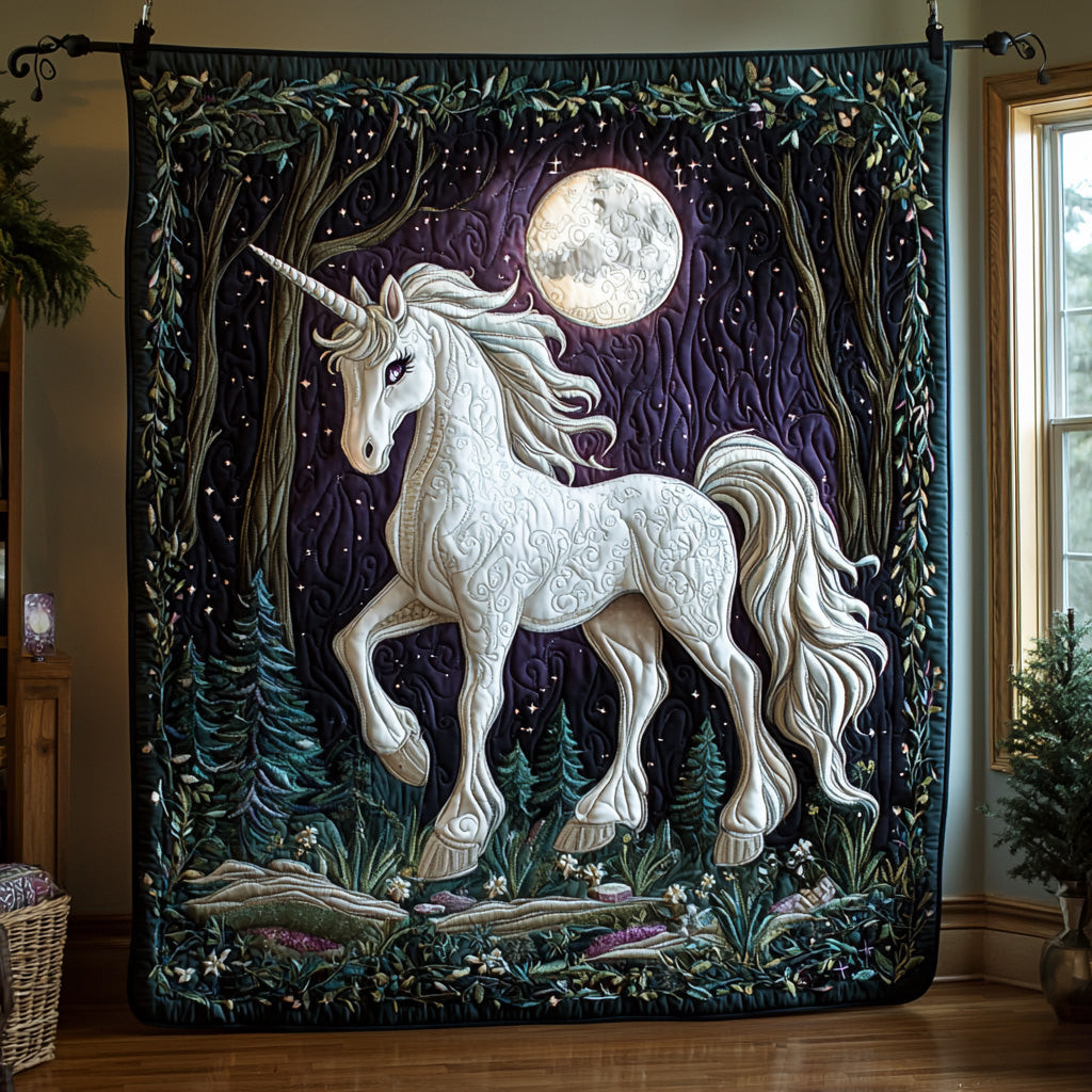 Dreamy Unicorn Quilted Blanket Bed Christmas Decor Gifts For Deer Lovers