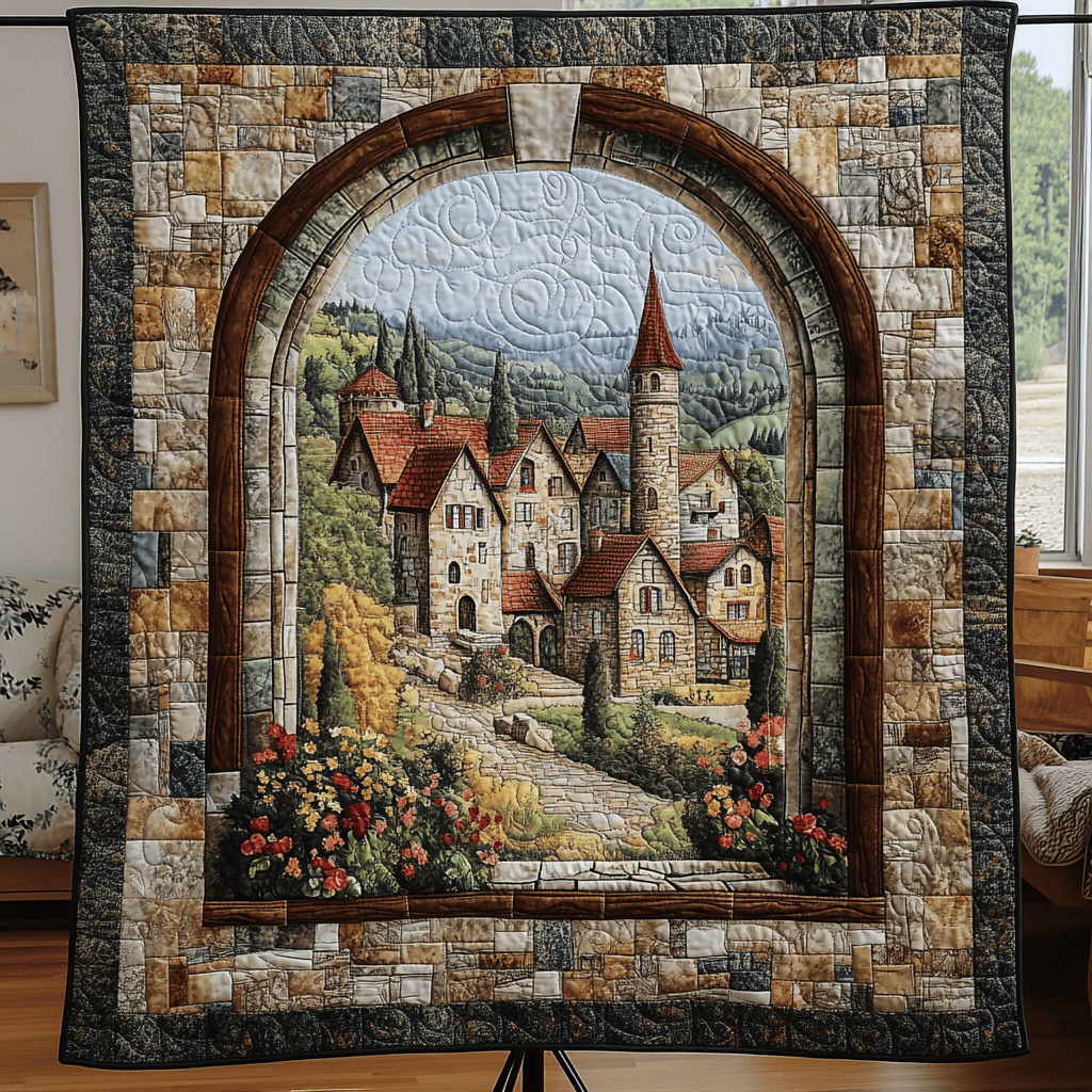 Dreamy Windows Quilted Blanket Christmas Bedroom Decor Best Gifts For Nature Lovers