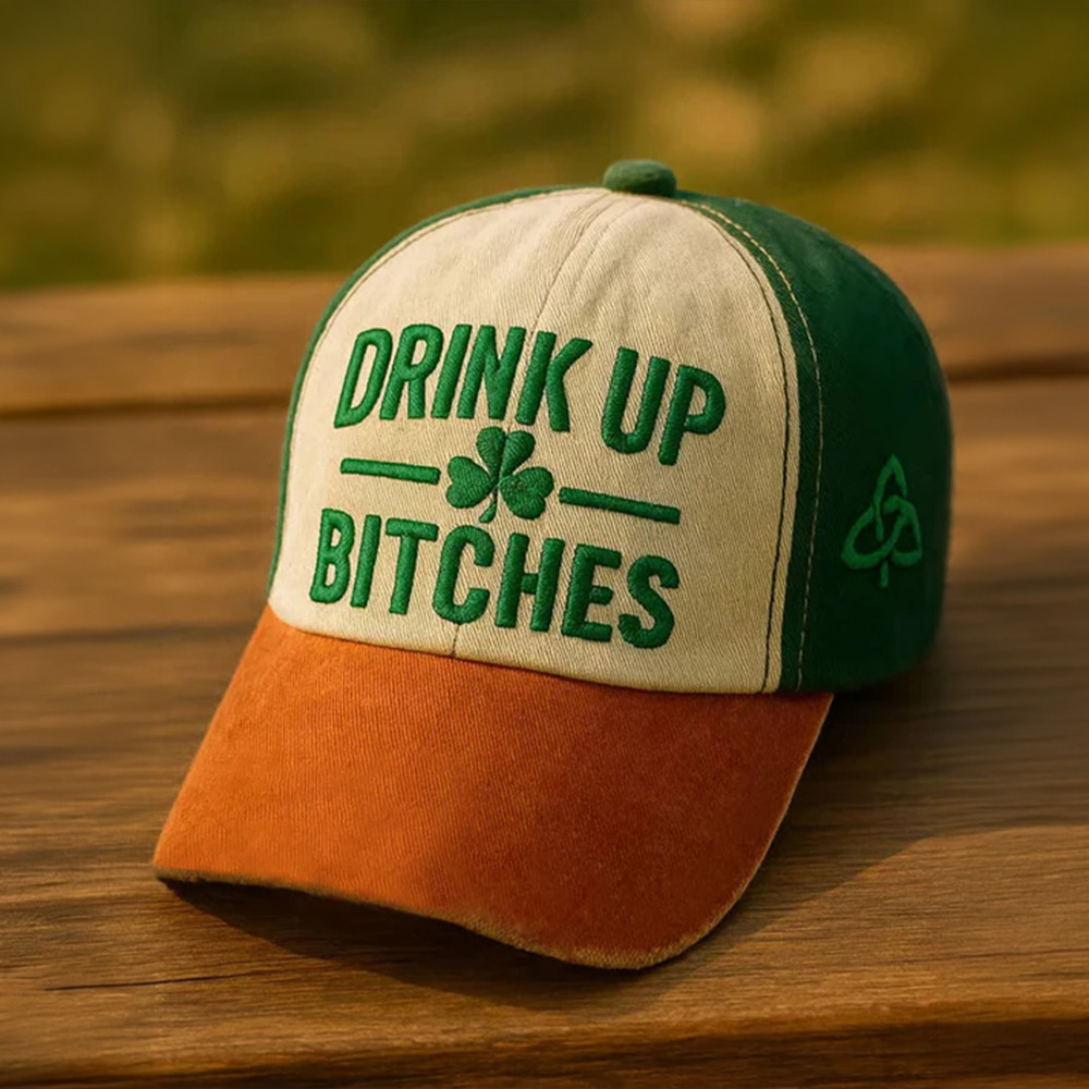 Drink Up B Saint Patrick's Day Hat St Paddy's Day Baseball Cap Present Idea Drink Up B Saint Patrick's Day Hat St Paddy's Day Baseball Cap Present Idea - Image 1