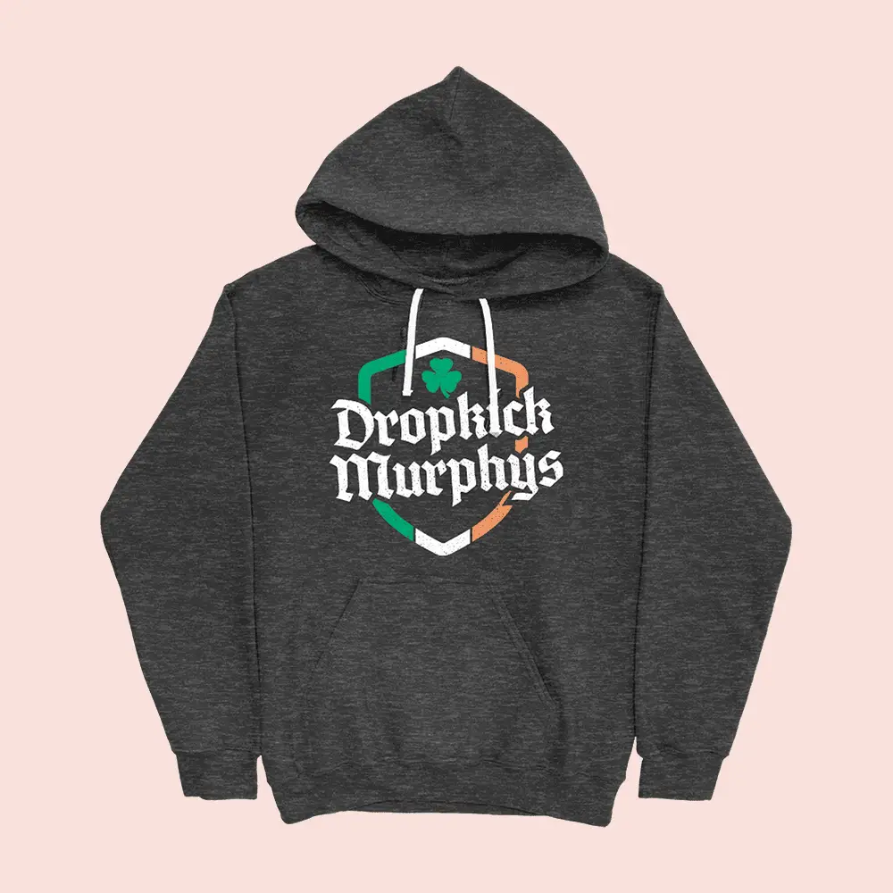 Dropkick Murphys Merch Ireland Shield Hoodie Dropkick Murphys Fighting Nazis Apparel Fan Gifts