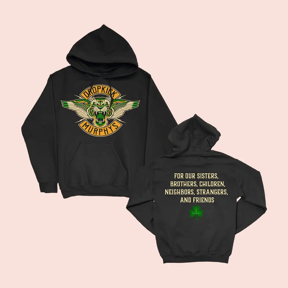 Dropkick Murphys Merch Tiger Lyric Hoodie Irish Punk Band Merch Best Gifts For Fans