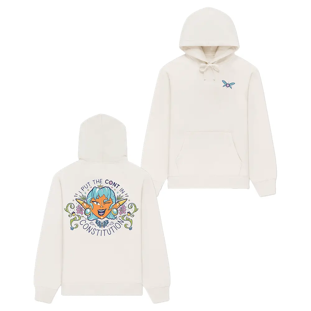 Dropout Merch I Put The Cont In Constitution Hoodie Birthday Gifts For Her