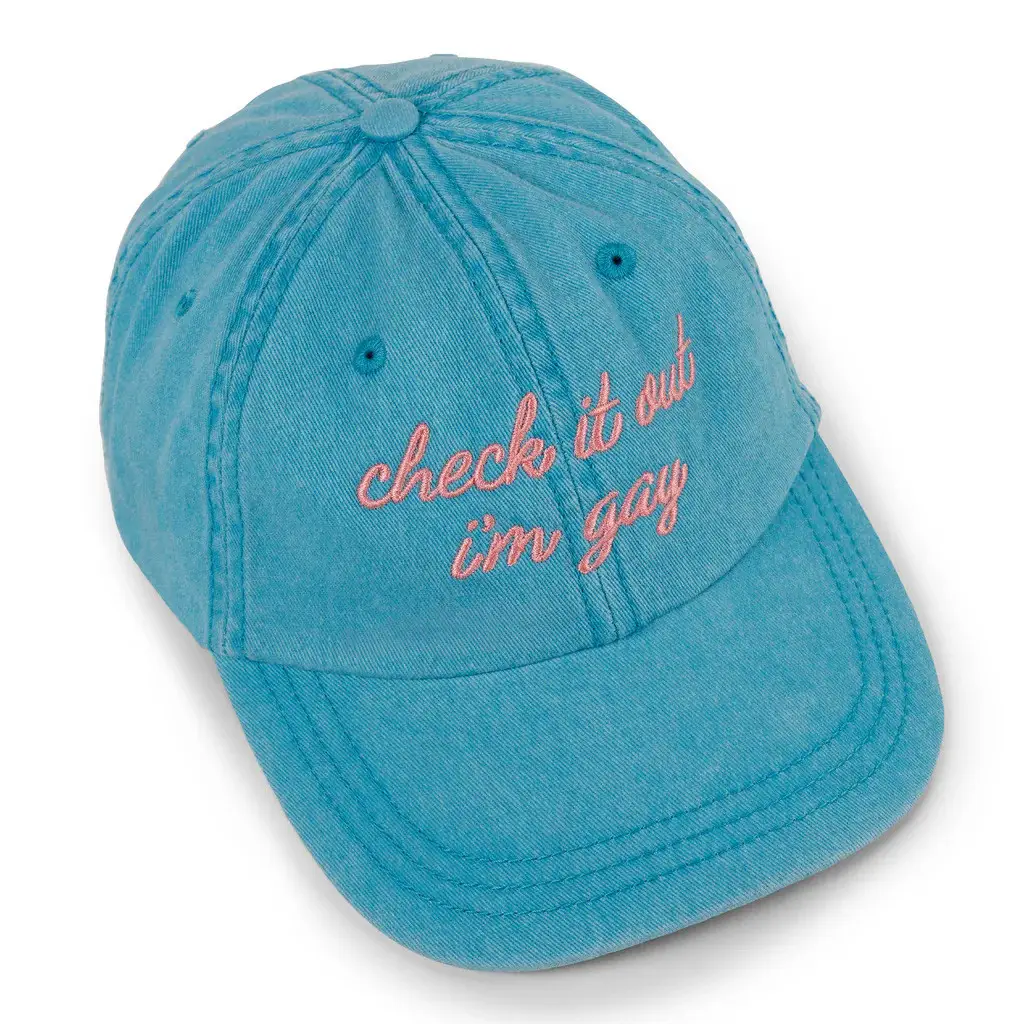 Dropout TV Merch Check It Out I'm Gay Hat Embroidered Gifts For Sister - WearandDecor