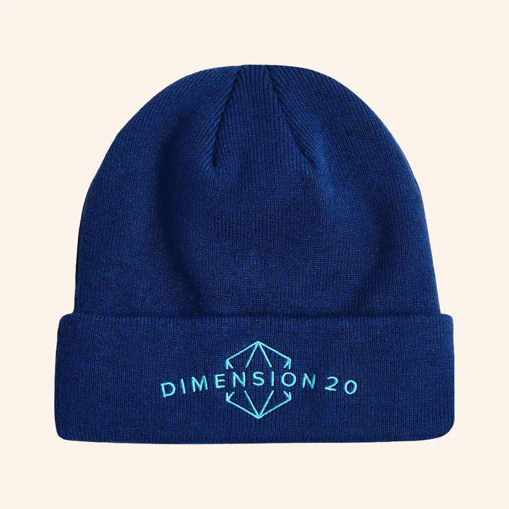 Dropout TV Merch Dimension 20 Logo Beanie Xmas Gifts For Him - WearandDecor