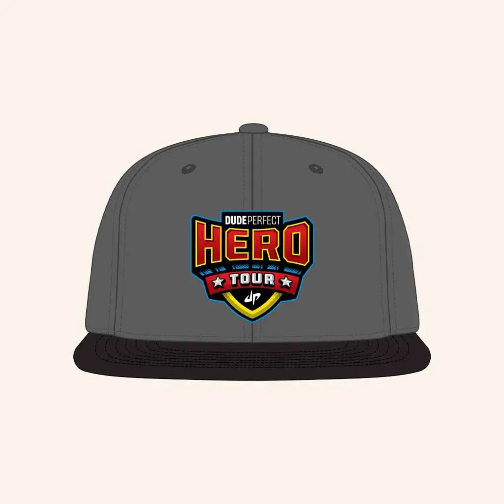 Dude Perfect Merch Dude Perfect Hero Tour Logo Snapback Hat Christmas Gift Ideas -WearandDecor