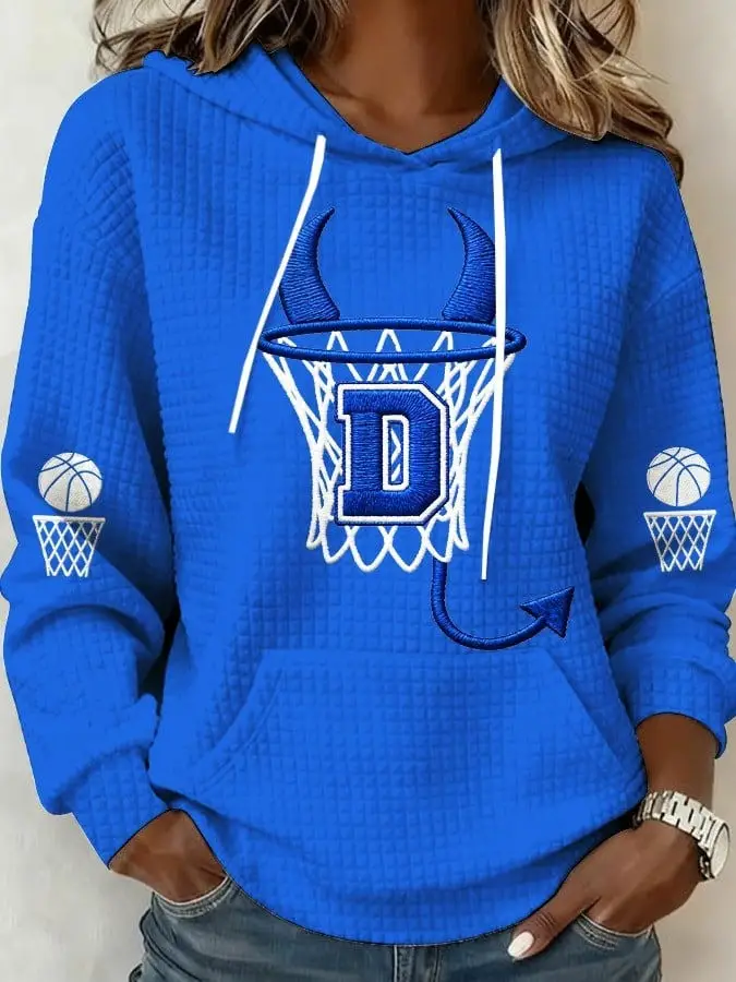 Duke Blue Devils Hoodie Women's Sports Day Clothing Basketball Gifts For Blue Devils Fans