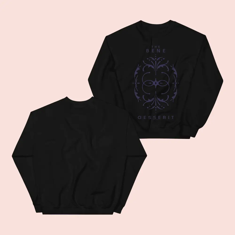 Dune Merch Bene Gesserit Sweatshirt Black Fan Apparel Unique Gifts For Him Her
