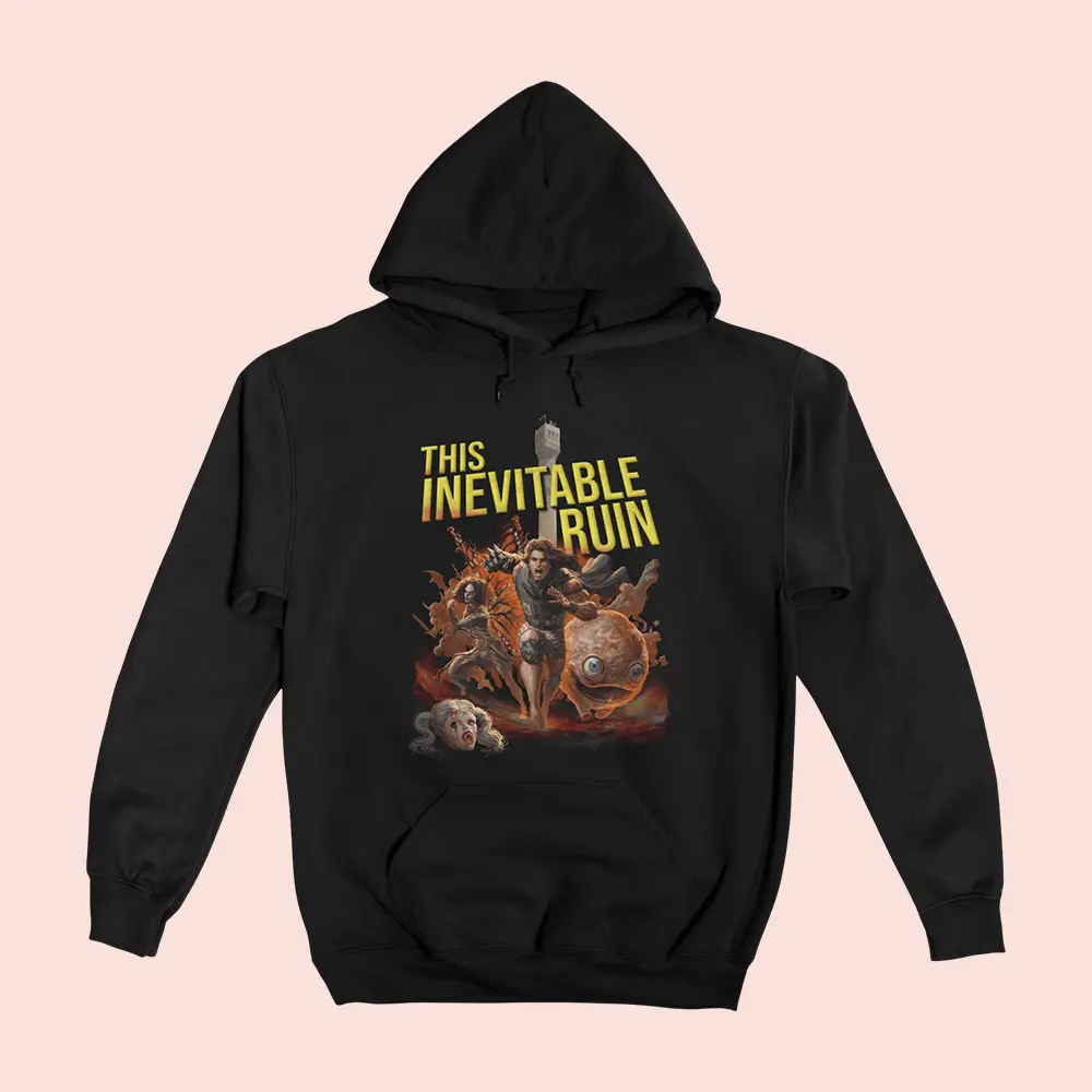 Dungeon Crawler Carl Merch Book 7 The Inevitable Ruin Hoodie Gifts For Fantasy Book Lovers