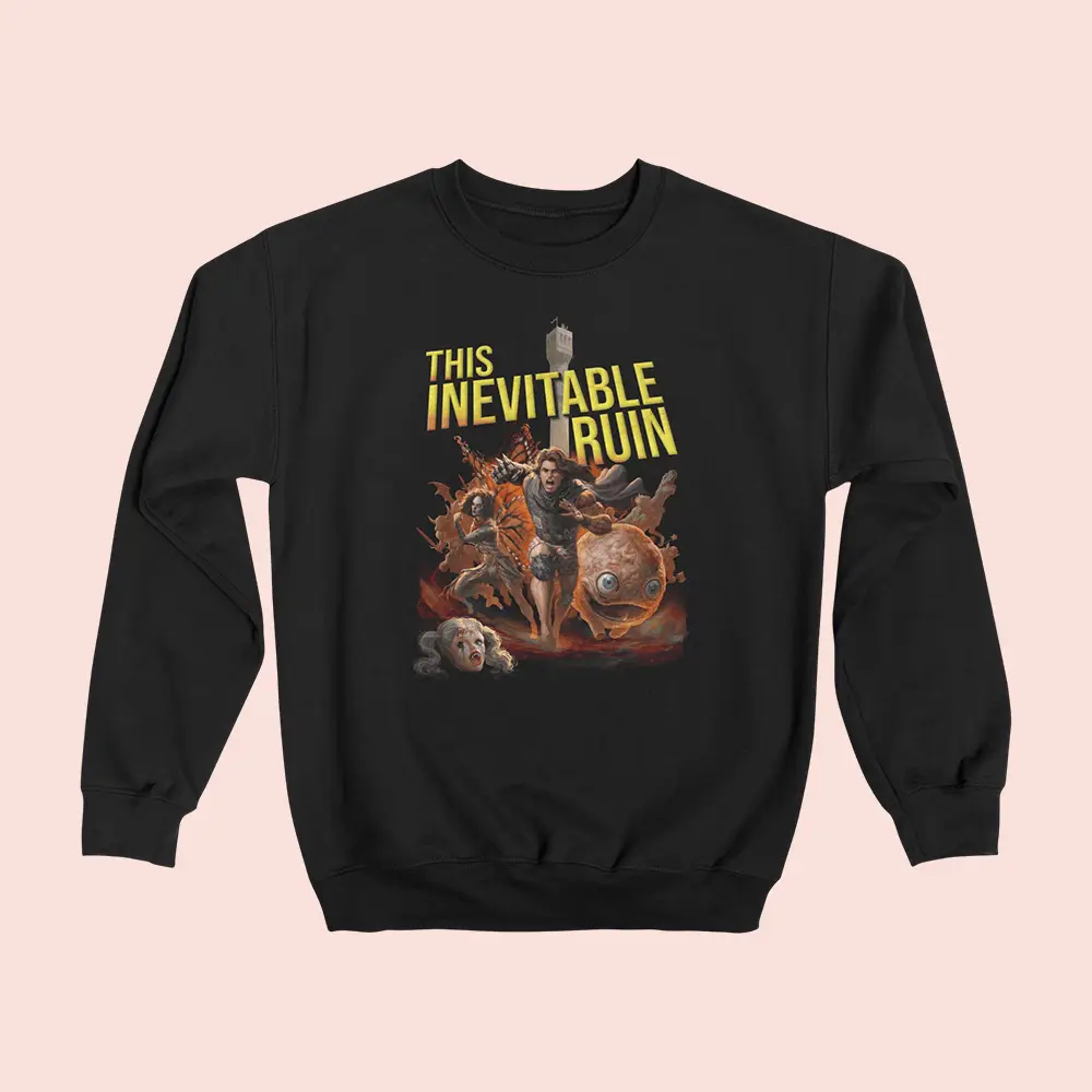 Dungeon Crawler Carl Merch Book 7 The Inevitable Ruin Sweatshirt Gifts For Fantasy Readers
