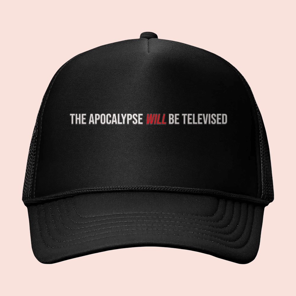 Dungeon Crawler Carl Merch The Apocalypse Will Be Televised Trucker Hat Gifts For Fantasy Lover
