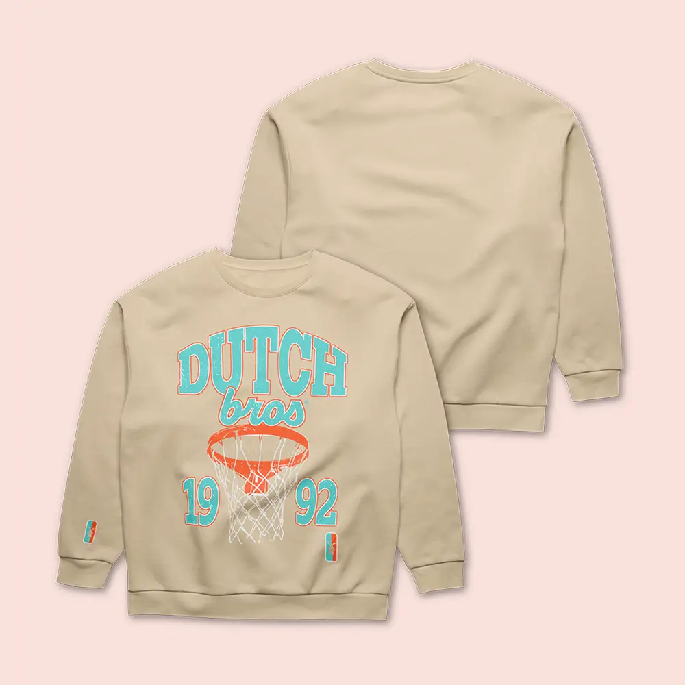 Dutch Bros Employee Merch Basketball 1992 Crewneck Special Gift For Basketball Fans