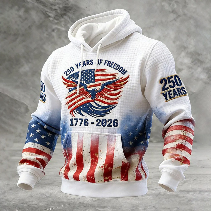 Eagle 250 Years Of Freedom 1776 2026 Hoodie Semiquincentennial Merch July 4Th Gifts