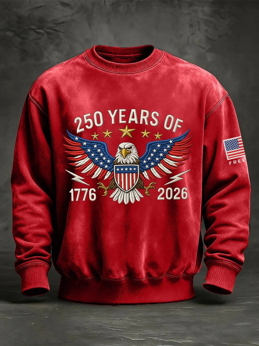 Eagle 250 Years Of Freedom 1776 2026 Sweatshirt Freedom Merchandise Unique Gift For Dad