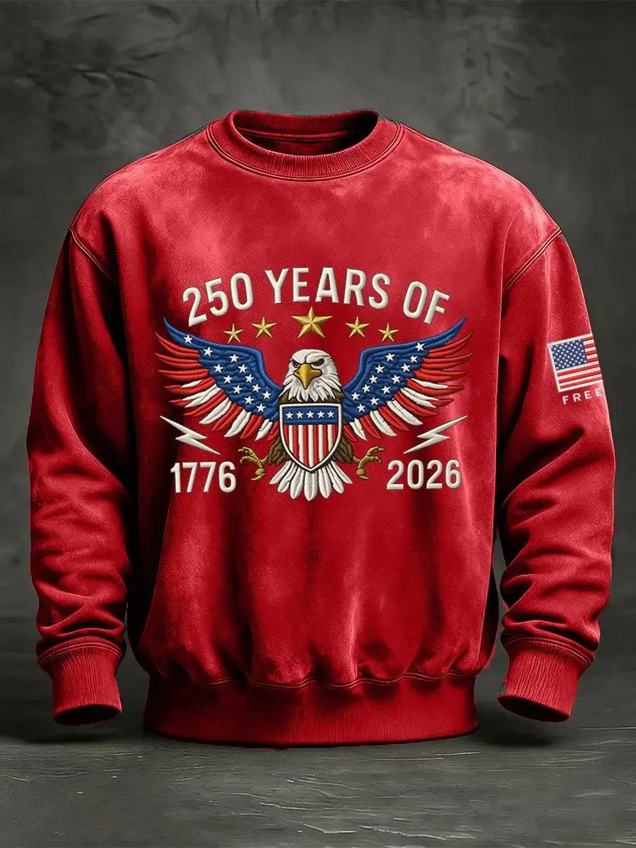 Eagle 250 Years Of Freedom 1776 2026 Sweatshirt Freedom Merchandise Unique Gift For Dad