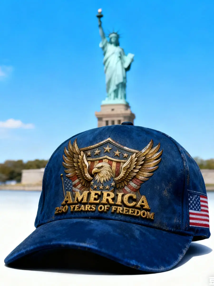 Eagle 250 Years Of Freedom Hat USA Semiquincentennial Day Baseball Cap Patriotic Gifts