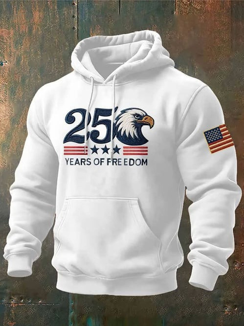 Eagle 250 Years Of Freedom Hoodie Patriotic Freedom Pullover Independence Day Gifts For Him
