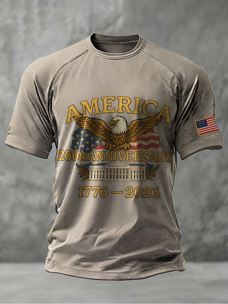 Eagle 250th Anniversary T-Shirt USA Capitol Hill Tee Independence Day Inspired Gifts