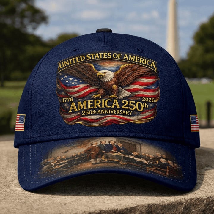 Eagle America 250th Anniversary Hat 1776 2026 USA Flag Baseball Cap Best 4th Of July Gifts