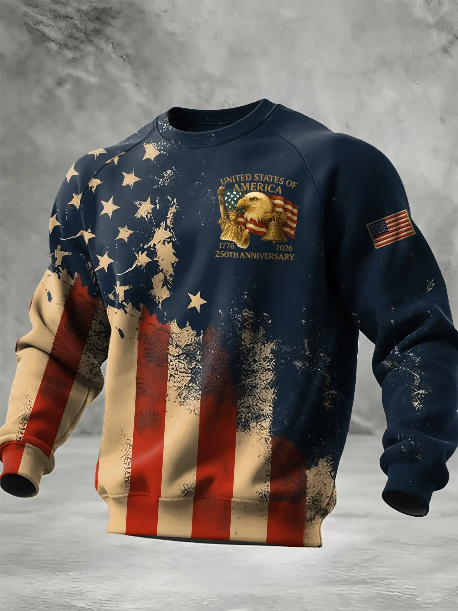 Eagle American 250th Anniversary Sweatshirt 1776 2026 4th Of July Merch Patriotic Gifts