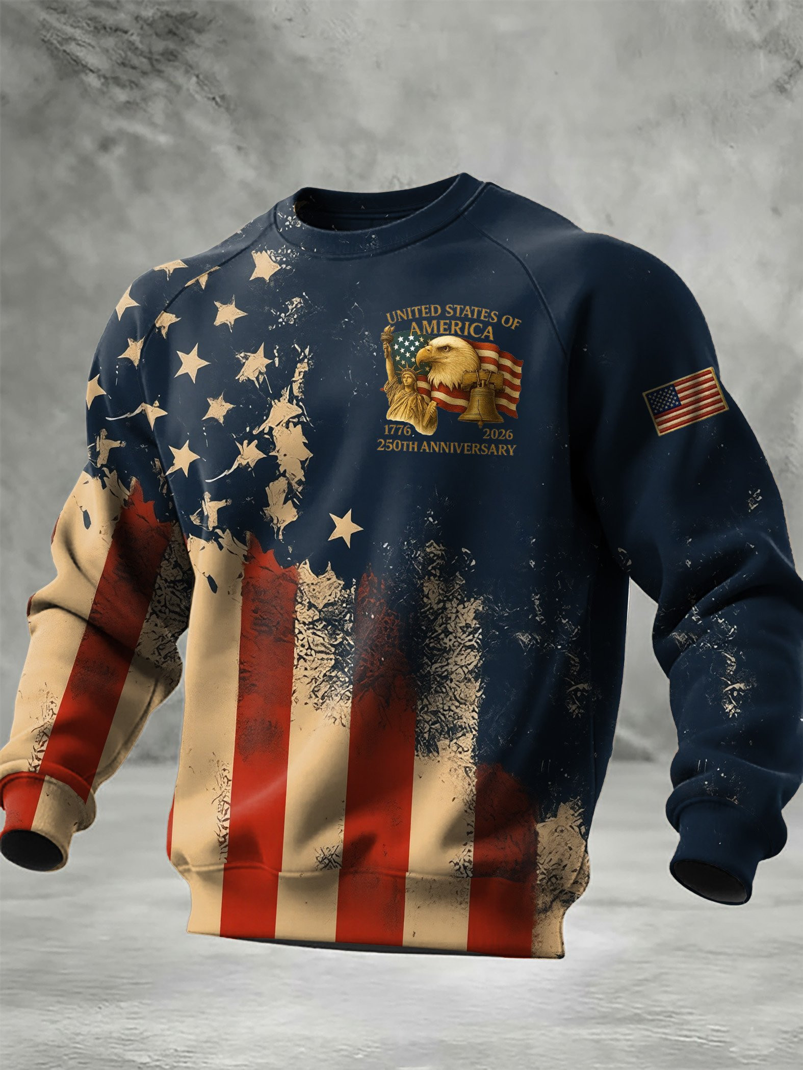 Eagle American 250th Anniversary Sweatshirt 1776 2026 4th Of July Merch Patriotic Gifts