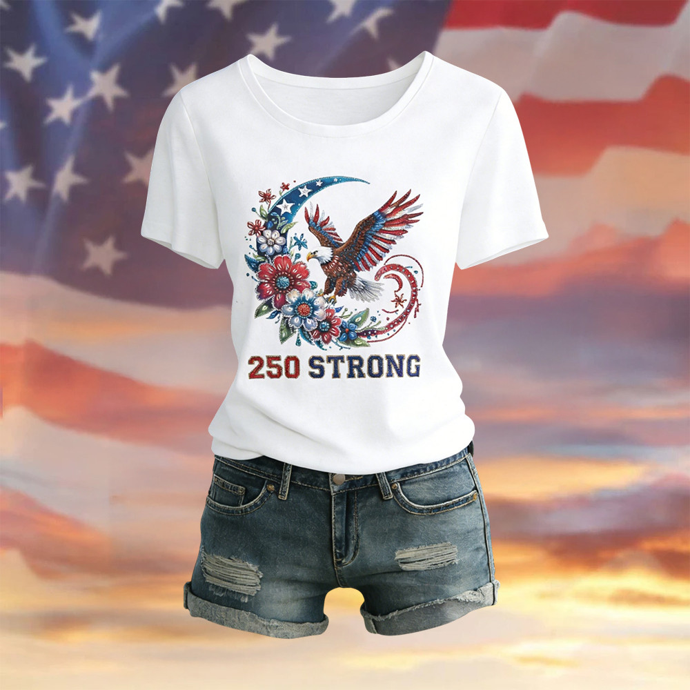 Eagle American 250th Anniversary T-Shirt Independence Day 1776 2026 Merch Eagle American 250th Anniversary T-Shirt Independence Day 1776 2026 Merch - Image 1