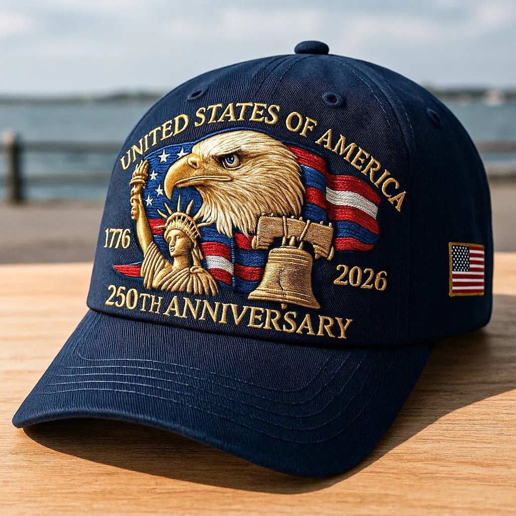Eagle And Liberty United States 250th Anniversary Hat USA Flag Gift Ideas