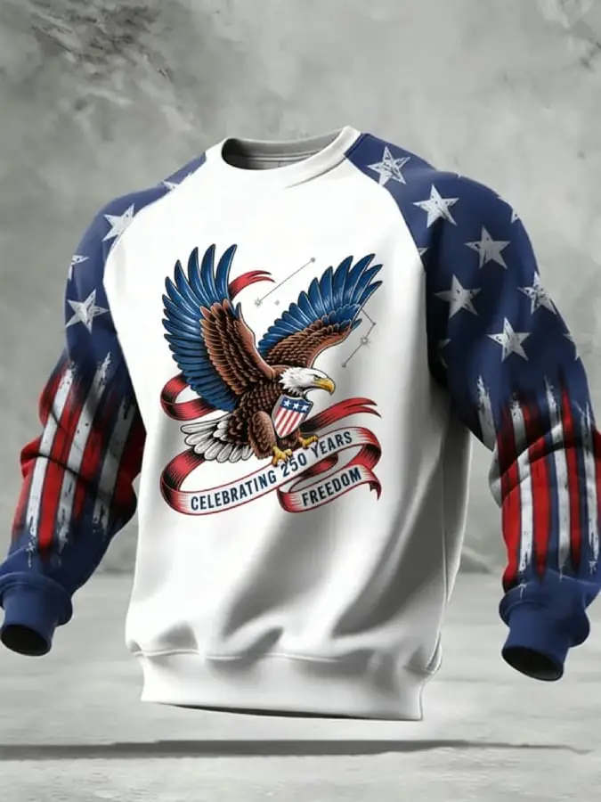 Eagle Celebrating 250 Years Of Freedom Sweatshirt 1775 2025 Freedom Merch Cool Gift For Him