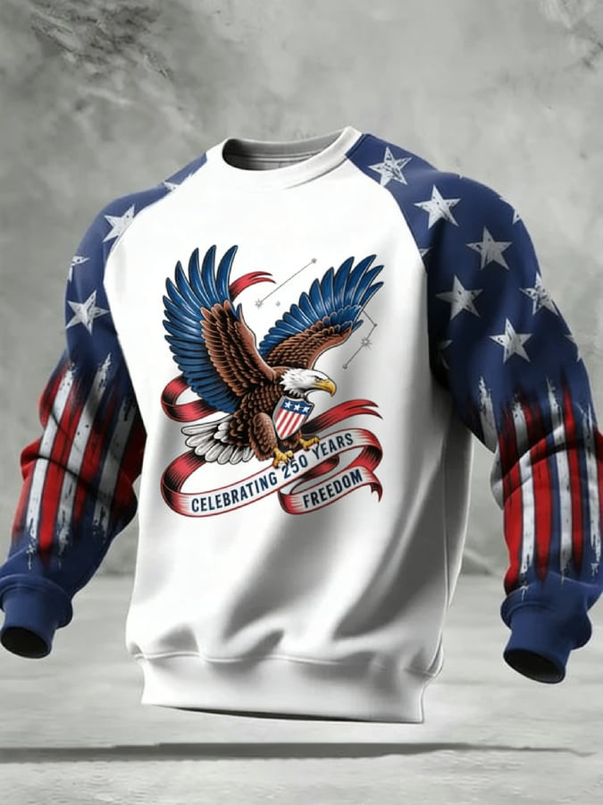 Eagle Celebrating 250 Years Of Freedom Sweatshirt 1775 2025 Freedom Merch Cool Gift For Him