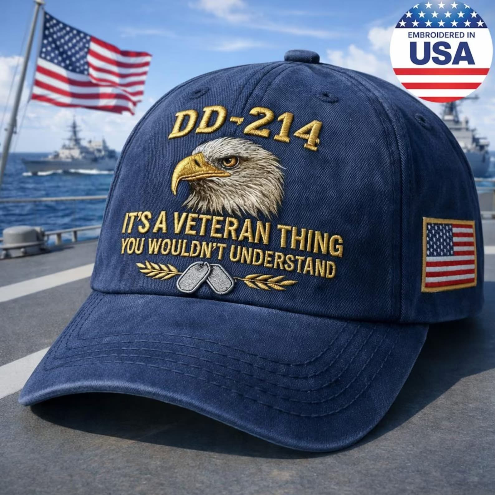Eagle DD-214 Hat Veteran Thing You Wouldn't Understand Baseball Cap Merch Veteran Gifts Eagle DD-214 Hat Veteran Thing You Wouldn't Understand Baseball Cap Merch Veteran Gifts - Image 1