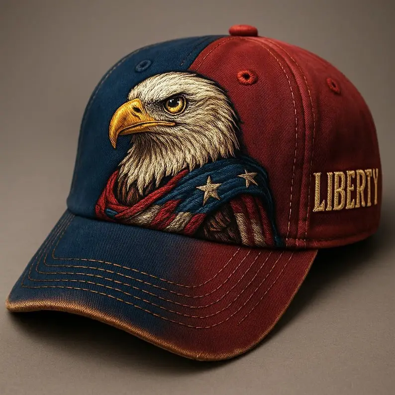 Eagle Liberty Hat America Freedom Day Baseball Cap Commemorative Gifts For Husband