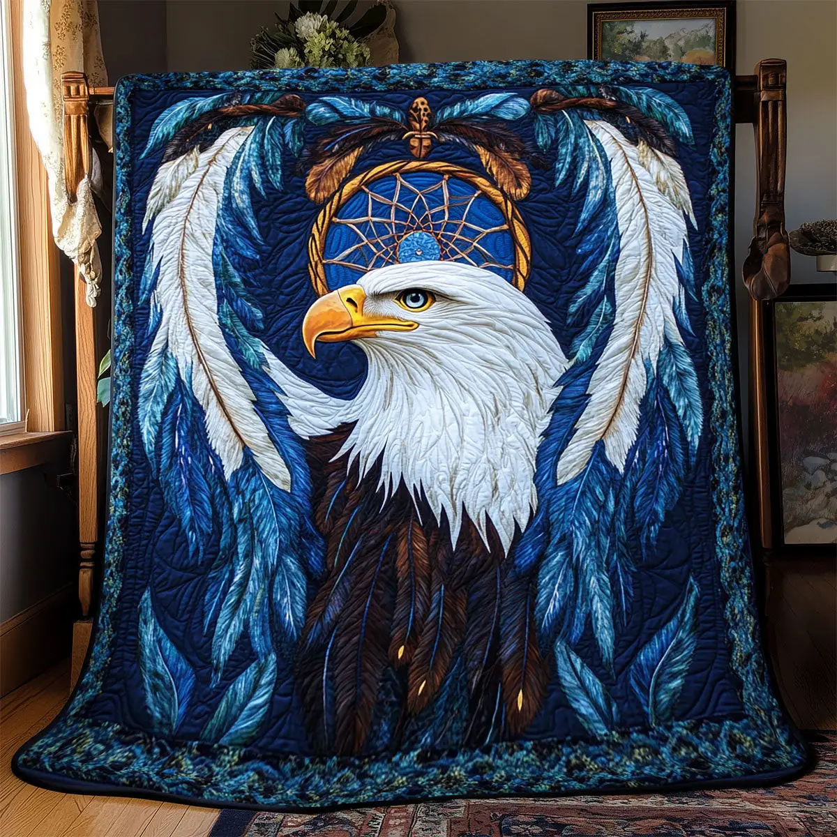Eagle Quilt Blankets Best Throw Blanket Father's Day Presents For Son