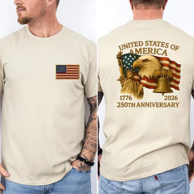 Eagle US 250Th Anniversary 1776 2026 T-Shirt Fourth Of July Clothes Patriotic Gift Eagle US 250Th Anniversary 1776 2026 T-Shirt Fourth Of July Clothes Patriotic Gift - Image 1