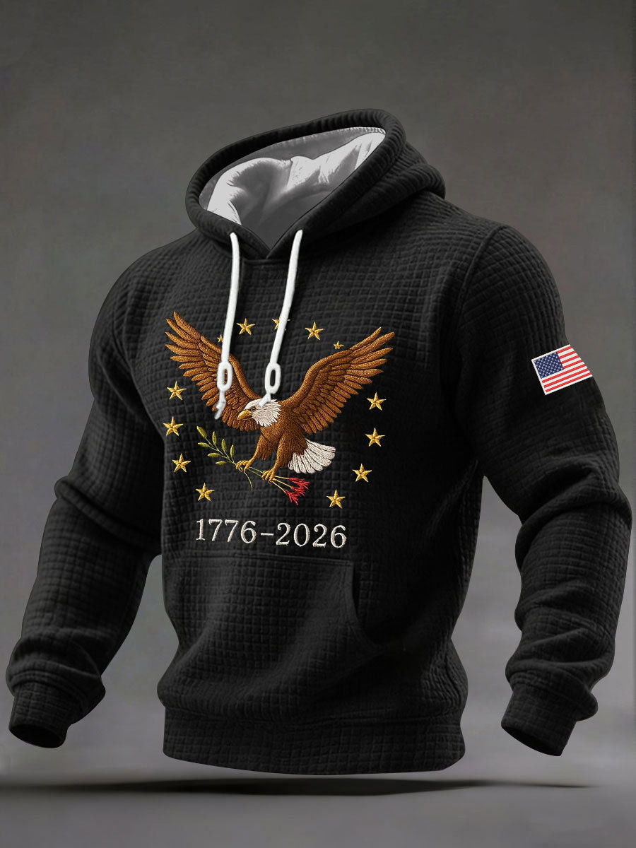 Eagle US Symbol 250 Years Hoodie USA Bicentennial Clothing Independence Day Gifts For Him