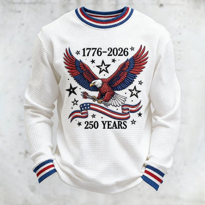 Eagle USA 250 Years 1776 2026 Long Sleeve Shirt American Flag Apparel Independence Merch Eagle USA 250 Years 1776 2026 Long Sleeve Shirt American Flag Apparel Independence Merch - Image 1