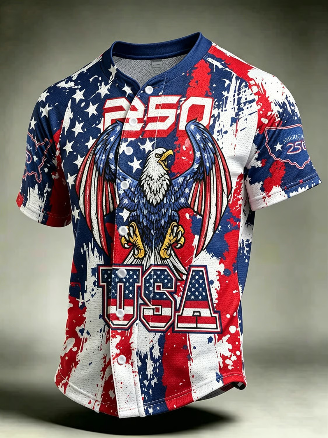 Eagle USA 250 Years Jersey Shirts For The Fourth Of July Independence Day Gift Idea Eagle USA 250 Years Jersey Shirts For The Fourth Of July Independence Day Gift Idea - Image 1